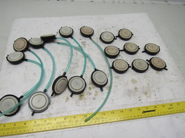 Dematic 1-3/8" Rubber Diaphragm Pressure Pad Assembly Lot Of 19