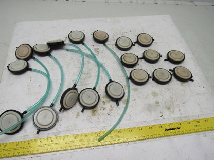 Dematic 1-3/8" Rubber Diaphragm Pressure Pad Assembly Lot Of 19