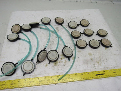 Dematic 1-3/8" Rubber Diaphragm Pressure Pad Assembly Lot Of 19