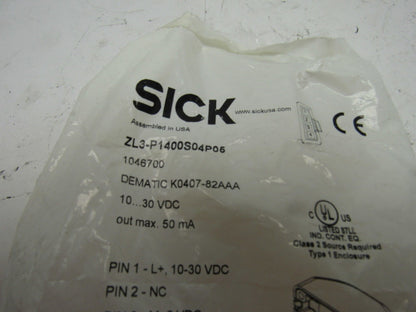 Sick ZL3-P1400S04P05 10...30VDC Photoelectric Sensor In Bracket Assembly