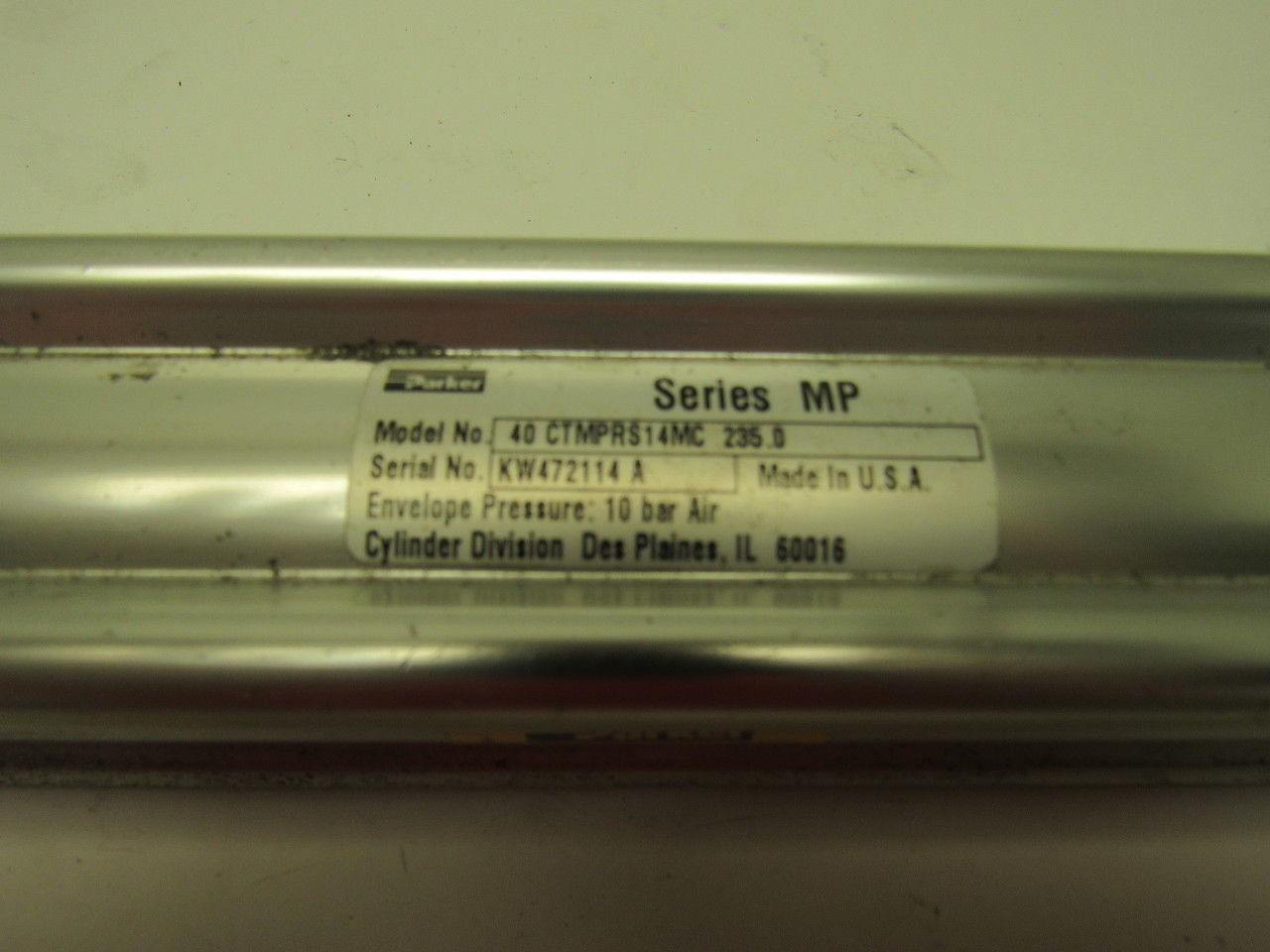 Parker 40 CTMPRS14MC 235.0 Pneumatic Air Cylinder 40mm Bore 235mm Stroke 10 Bar
