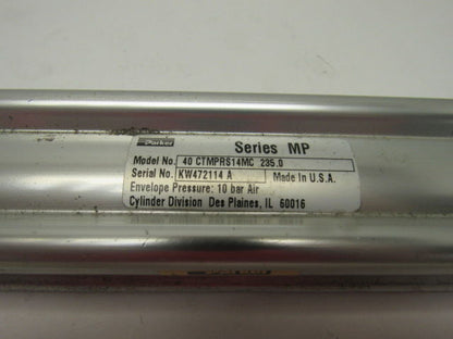 Parker 40 CTMPRS14MC 235.0 Pneumatic Air Cylinder 40mm Bore 235mm Stroke 10 Bar