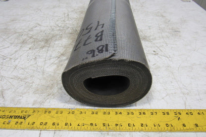 26" Nylon Woven Back Longitudinal Ribbed Top Conveyor Belt 0.079"T x 18'6"