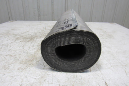 26" Nylon Woven Back Longitudinal Ribbed Top Conveyor Belt 0.079"T x 18'6"