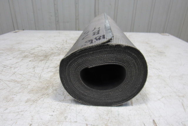 26" Nylon Woven Back Longitudinal Ribbed Top Conveyor Belt 0.079"T x 18'6"