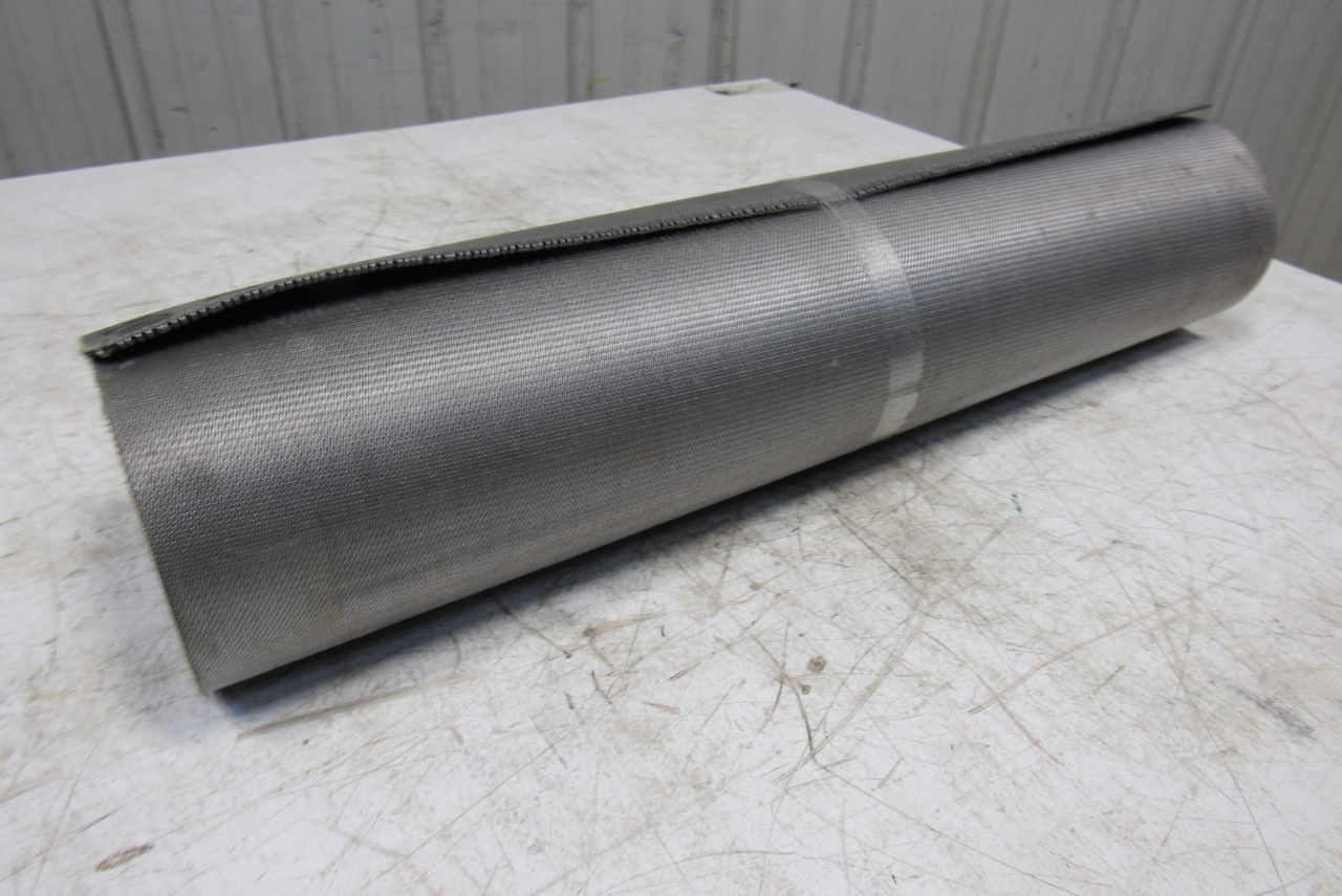 26" Nylon Woven Back Longitudinal Ribbed Top Conveyor Belt 0.079"T x 18'6"