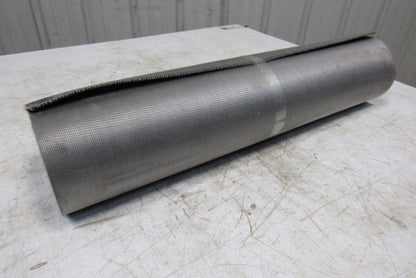 26" Nylon Woven Back Longitudinal Ribbed Top Conveyor Belt 0.079"T x 18'6"