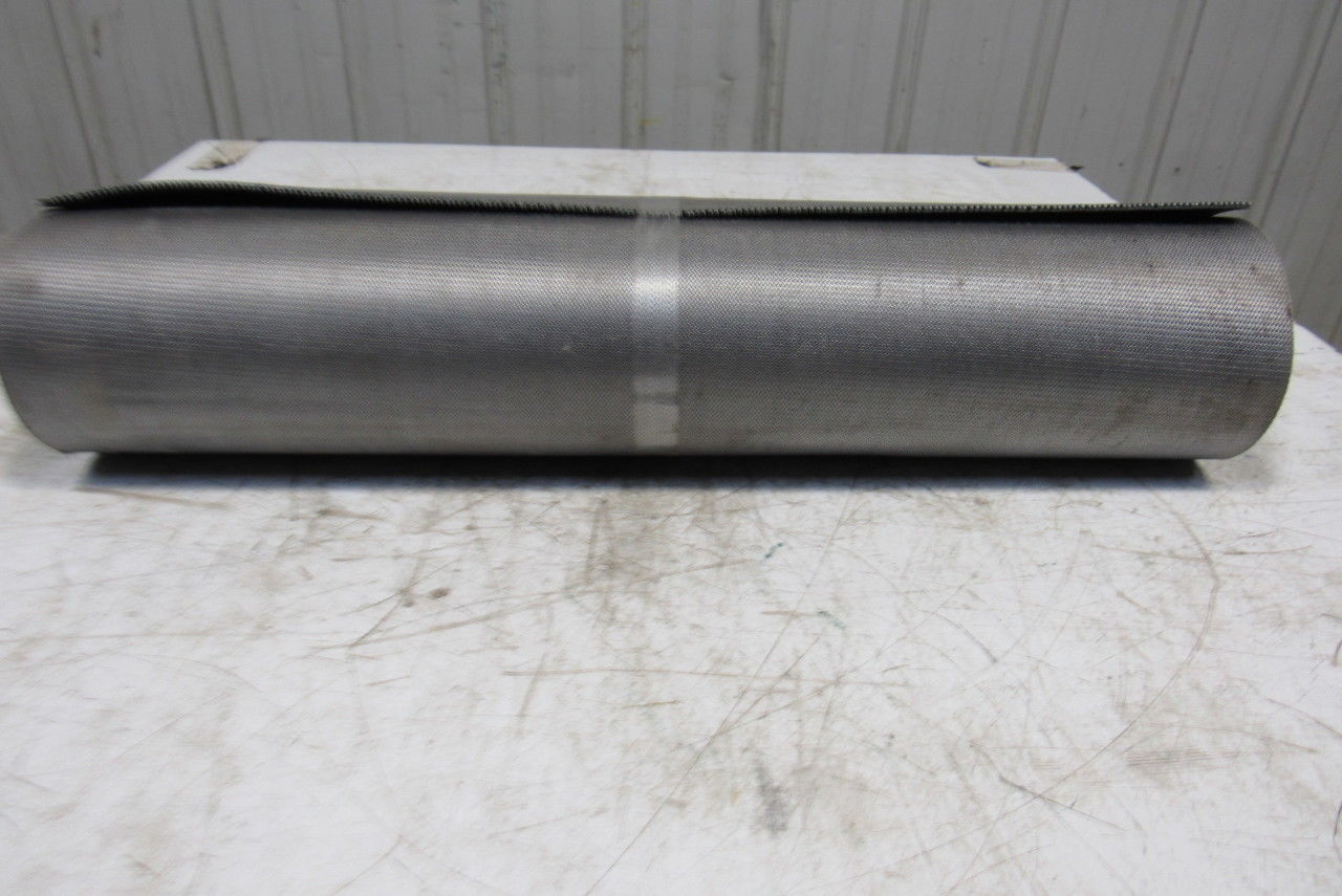 26" Nylon Woven Back Longitudinal Ribbed Top Conveyor Belt 0.079"T x 18'6"
