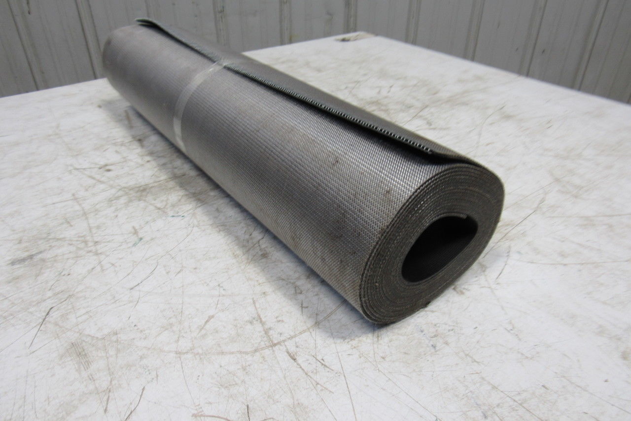26" Nylon Woven Back Longitudinal Ribbed Top Conveyor Belt 0.079"T x 18'6"