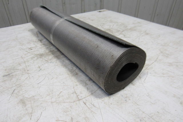 26" Nylon Woven Back Longitudinal Ribbed Top Conveyor Belt 0.079"T x 18'6"
