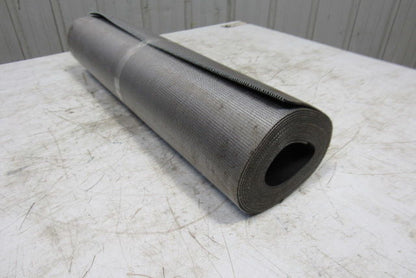 26" Nylon Woven Back Longitudinal Ribbed Top Conveyor Belt 0.079"T x 18'6"