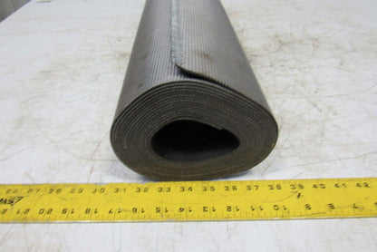 26" Nylon Woven Back Longitudinal Ribbed Top Conveyor Belt 0.079"T x 18'6"