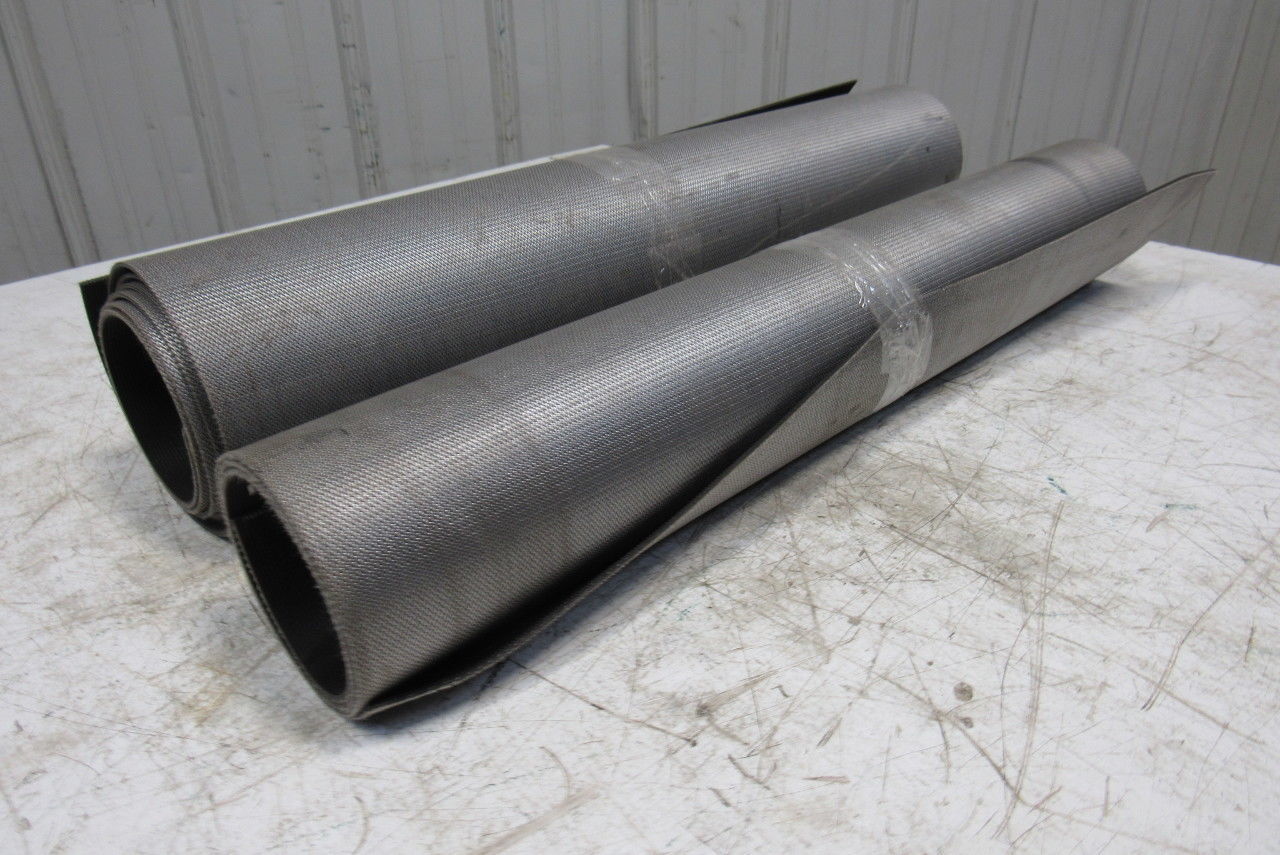 26" Woven Back 2 Ply Longitudinal Ribbed Conveyor Belt 0.103"T 2 Pcs. 40" 95"