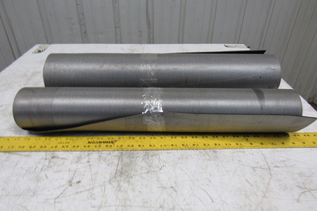 26" Woven Back 2 Ply Longitudinal Ribbed Conveyor Belt 0.103"T 2 Pcs. 40" 95"