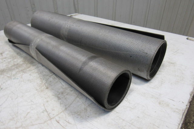 26" Woven Back 2 Ply Longitudinal Ribbed Conveyor Belt 0.103"T 2 Pcs. 40" 95"