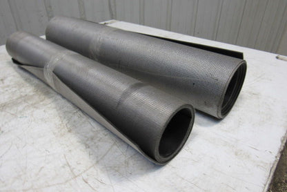 26" Woven Back 2 Ply Longitudinal Ribbed Conveyor Belt 0.103"T 2 Pcs. 40" 95"
