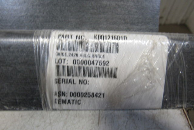 Dematic K00121601D 48"  Plastic Angle Guide Piece 2420 Model Sorter Lot Of 4