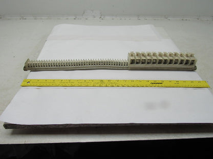 Allen Bradley 1492 Style F & CE 35 Terminal Blocks & 11 Fuse On 24" Din Rail