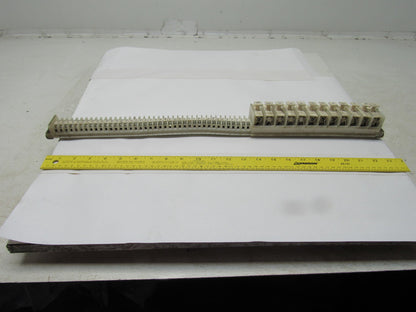 Allen Bradley 1492 Style F & CE 35 Terminal Blocks & 11 Fuse On 24" Din Rail