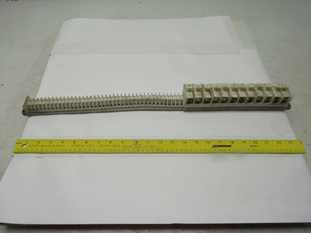 Allen Bradley 1492 Style F & CE 35 Terminal Blocks & 11 Fuse On 24" Din Rail