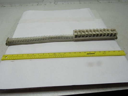 Allen Bradley 1492 Style F & CE 35 Terminal Blocks & 11 Fuse On 24" Din Rail