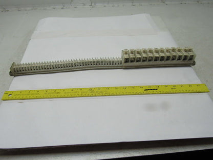 Allen Bradley 1492 Style F & CE 35 Terminal Blocks & 11 Fuse On 24" Din Rail