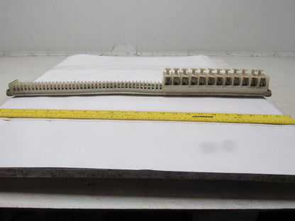 Allen Bradley 1492 Style F & CE 35 Terminal Blocks & 11 Fuse On 24" Din Rail