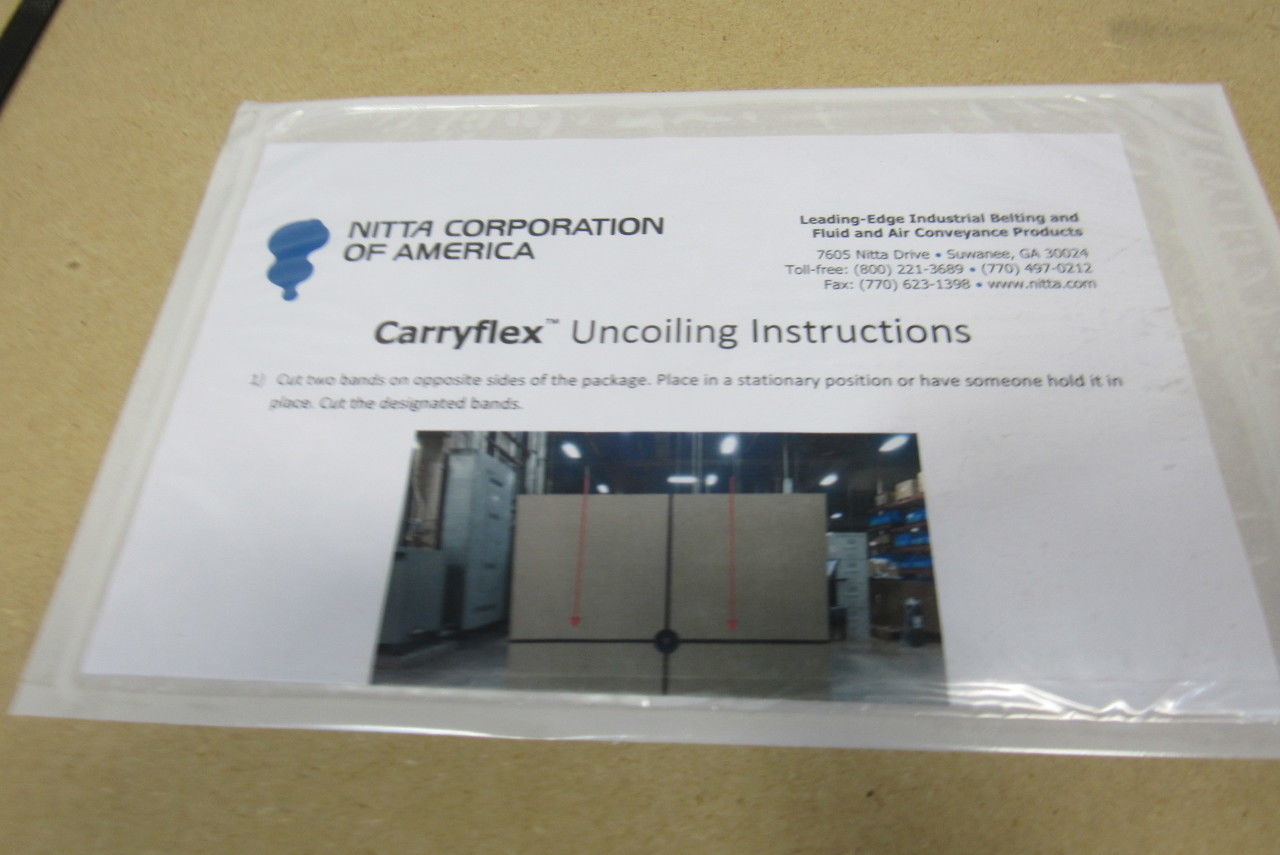 Nitta Carryflex CFRG-18SG 30mm Wide Guided Finger Sliceable Aramid Belt 2400'