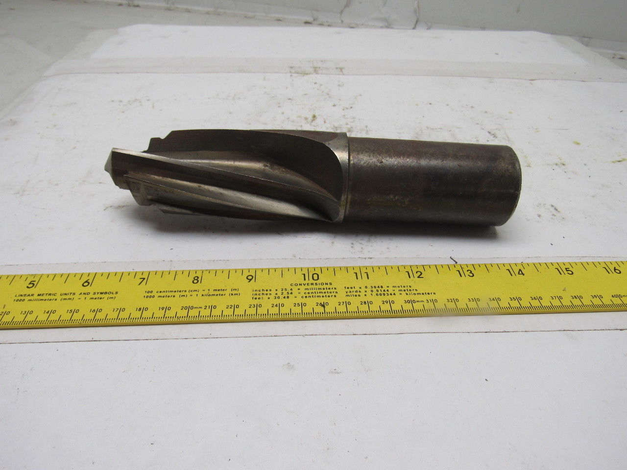 1-15/16" 3 Stepped Flute Twist Boring Mill 1-3/4" Smooth Shank