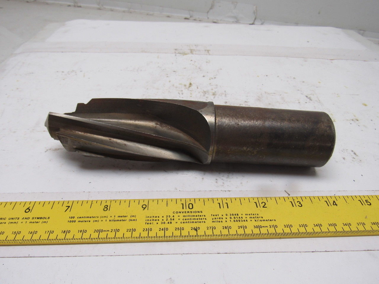 1-15/16" 3 Stepped Flute Twist Boring Mill 1-3/4" Smooth Shank