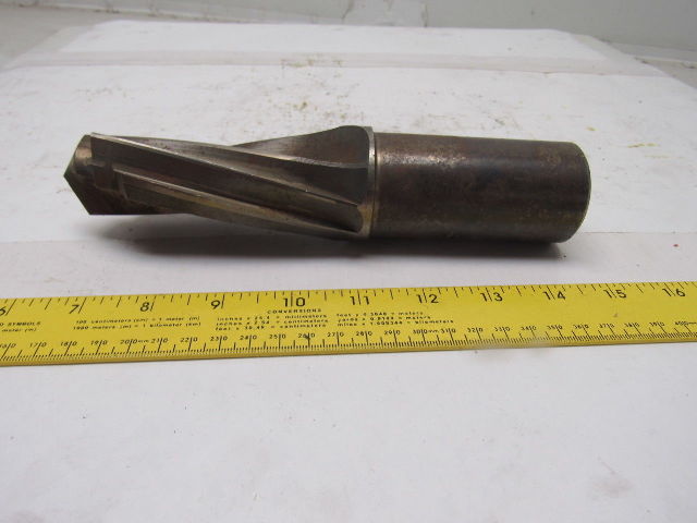 1-15/16" 3 Stepped Flute Twist Boring Mill 1-3/4" Smooth Shank