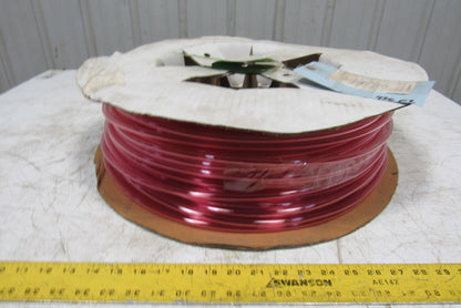 1A-005-25 3/8" x .245" Polyurethane Tubing 90A Transparent Red 436'