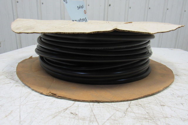 Freelin Wade 1/2" x 3/8" ID 0.62" Wall Black Polyethylene Airline Tubing 117'