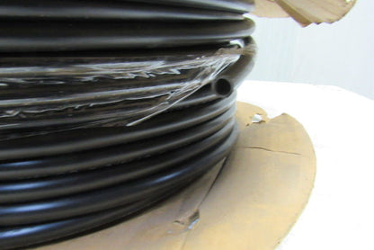 Freelin Wade 1/2" x 3/8" ID 0.62" Wall Black Polyethylene Airline Tubing 117'