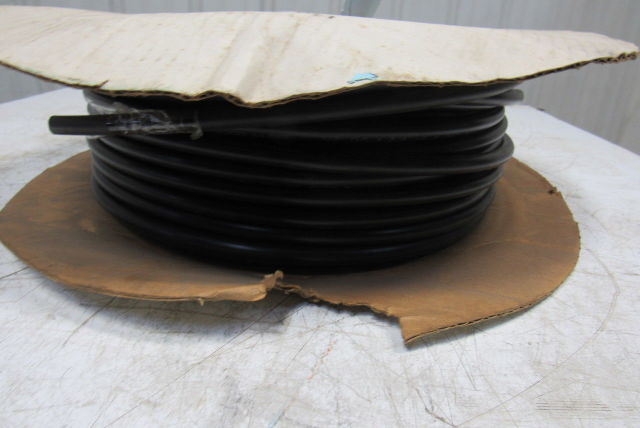 Freelin Wade 1/2" x 3/8" ID 0.62" Wall Black Polyethylene Airline Tubing 117'