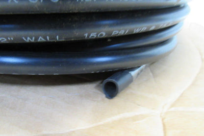 Freelin Wade 1/2" x 3/8" ID 0.62" Wall Black Polyethylene Airline Tubing 110'