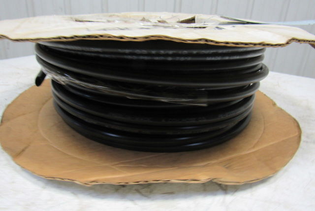 Freelin Wade 1/2" x 3/8" ID 0.62" Wall Black Polyethylene Airline Tubing 110'
