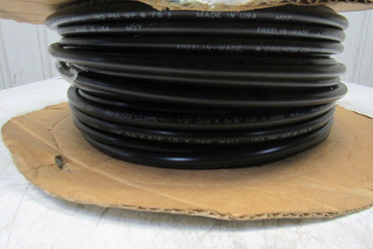 Freelin Wade 1/2" x 3/8" ID 0.62" Wall Black Polyethylene Airline Tubing 110'
