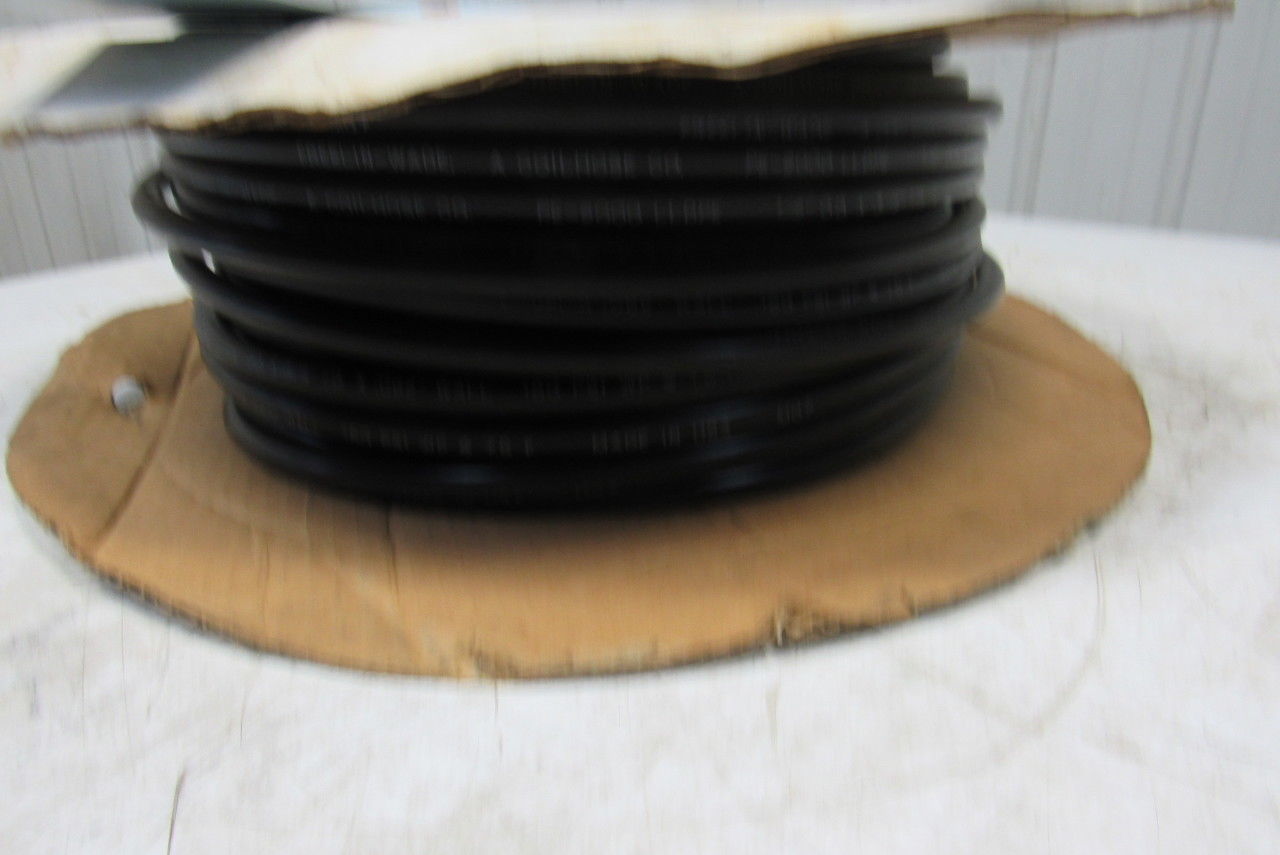 Freelin Wade 1/2" x 3/8" ID 0.62" Wall Black Polyethylene Airline Tubing 110'