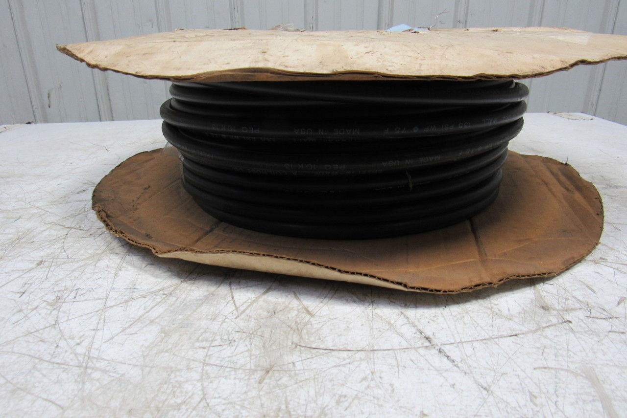 Freelin Wade 1/2" OD x 0.62" Wall Black Polyethylene Airline Tubing 135PSI 86'