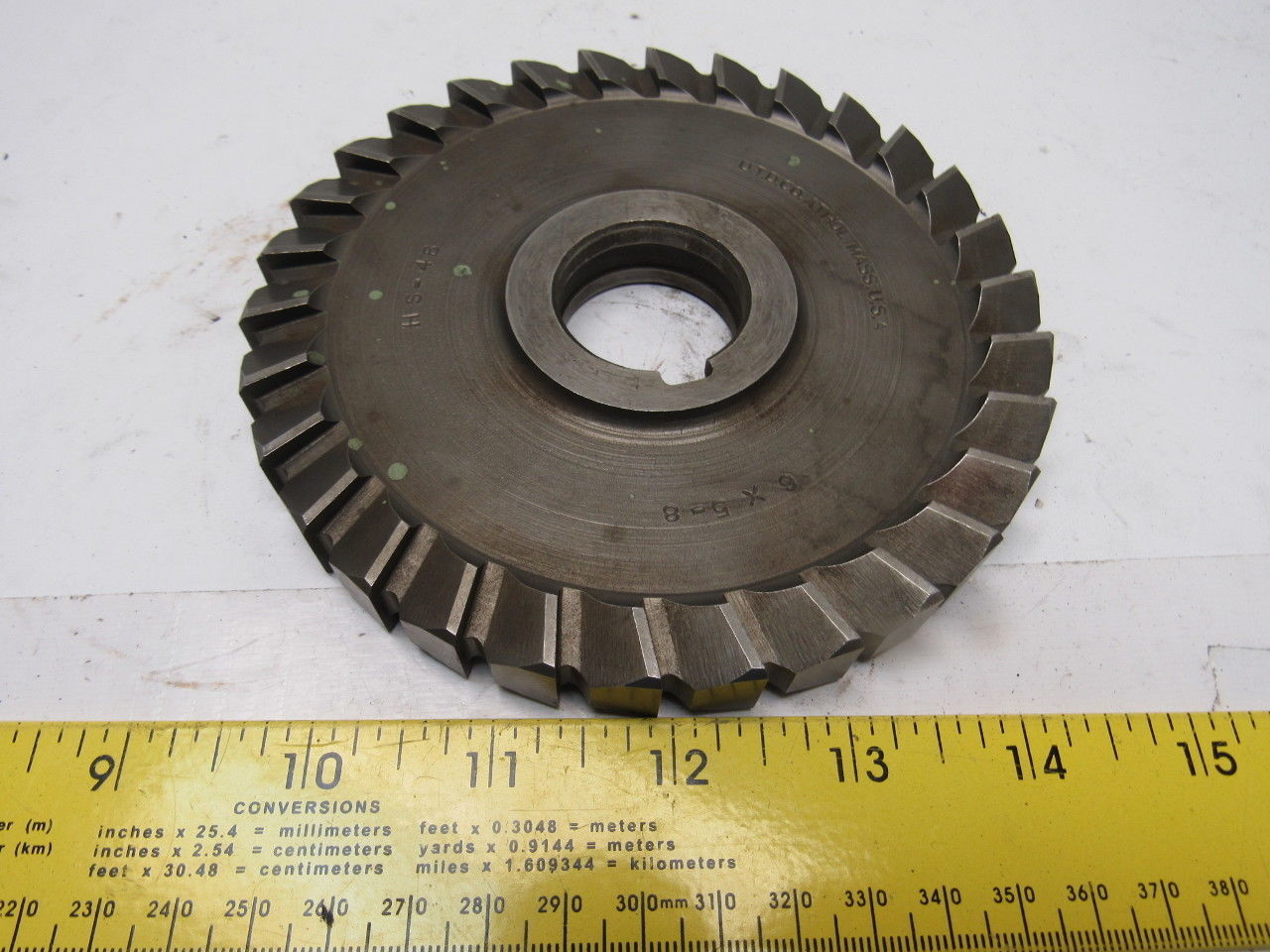UTD 6" x 5/8" Endmill Cutter 28T 1-1/4" Bore
