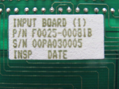 Rapistan F0025-00081B F002500081B Input Board