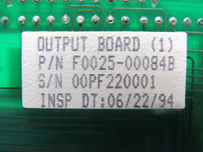 Rapistan F0025-00084B F002500084B Output Board 1