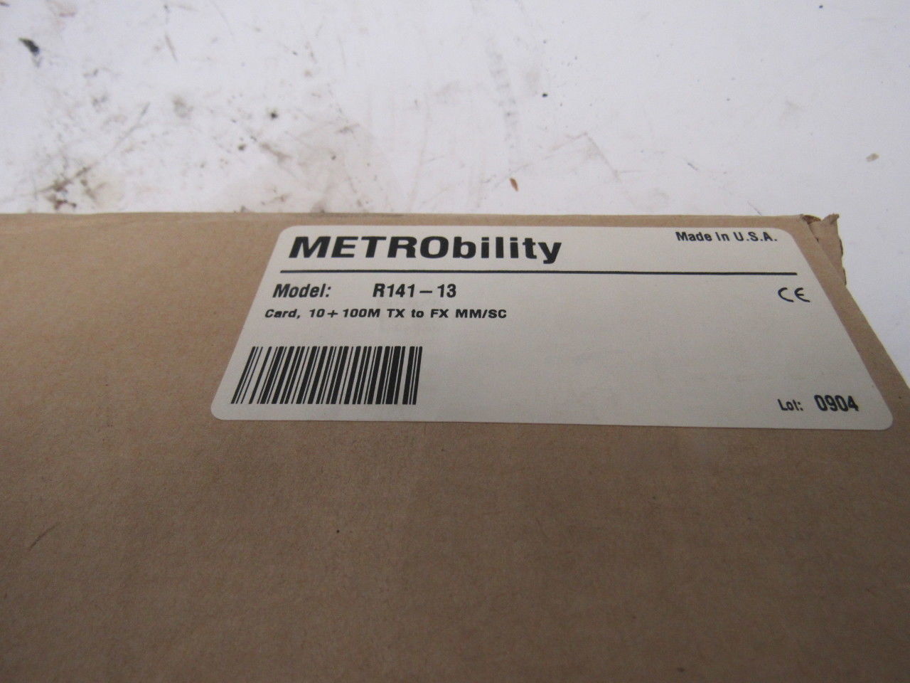 METRObility R141-13 Ethernet Media Converter Card 10+ 100M TX To FX MM/SC