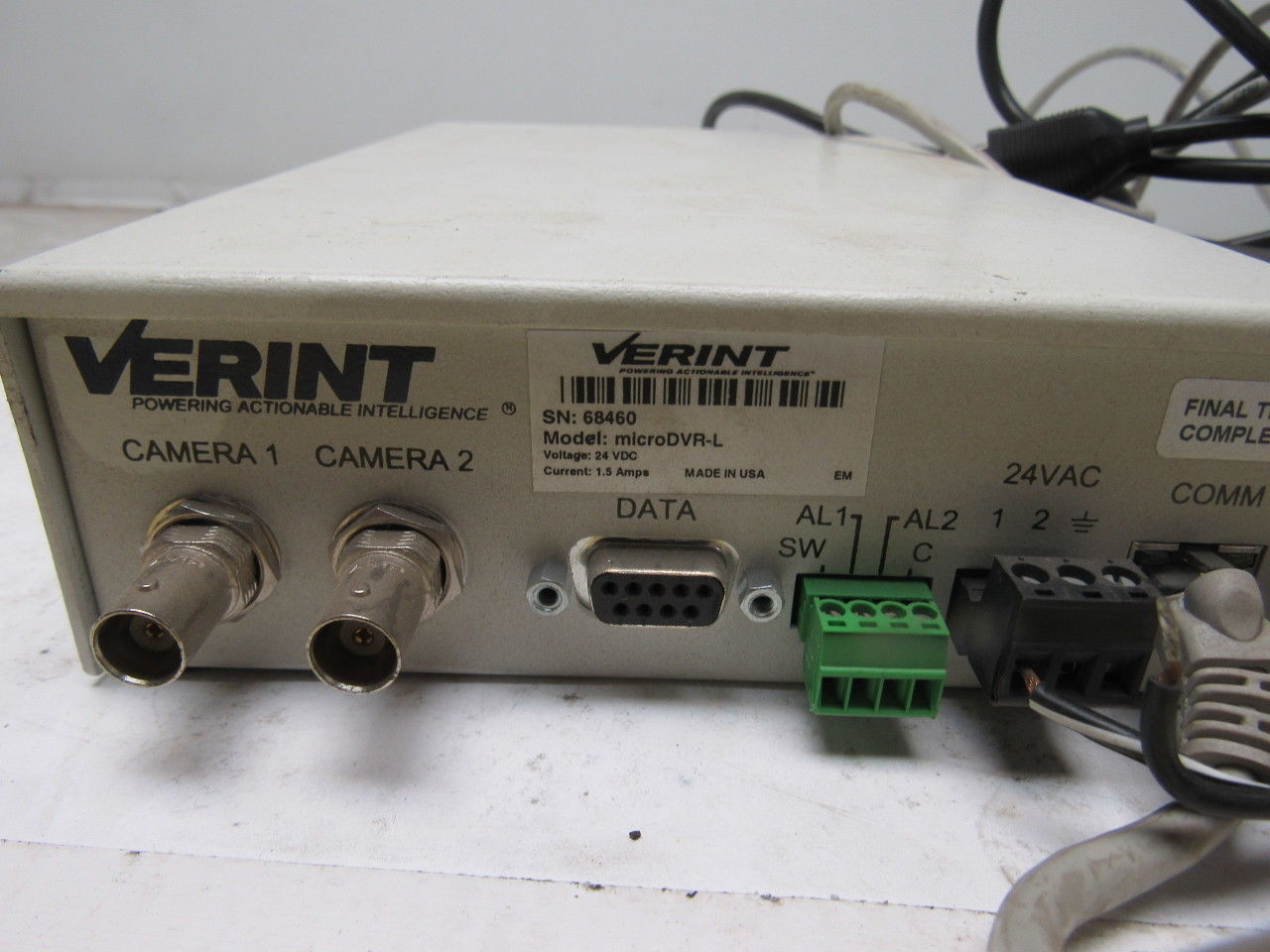 Verint microDVR-L 24V 2-Channel Digital Video Recorder Fraud Loss Prevention ATM