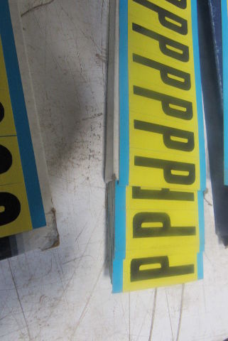 Brady 3440 2" Black On Yellow Repositionable  Marker Alphabet Huge Lot See Info