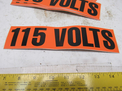 9" x 2-1/4" 115 Volts Conduit Marker Sticker Lot Of 23