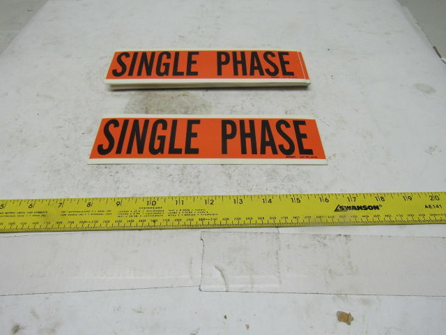 Brady 44129 9" x 2-1/4" Single Phase Conduit Box Marker Label Lot Of 25