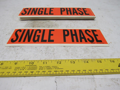 Brady 44129 9" x 2-1/4" Single Phase Conduit Box Marker Label Lot Of 25