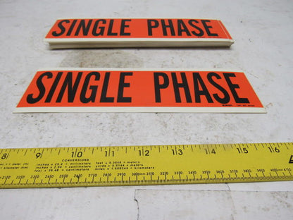 Brady 44129 9" x 2-1/4" Single Phase Conduit Box Marker Label Lot Of 25